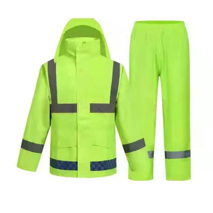 Men's Reflective Raincoats Women's Raincoats Raincoat Outdoor Waterproof Rain Suit Jacket Trouser Suit