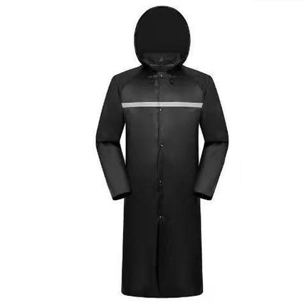 Men'S Raincoats  Waterproof Emergency Raincoat Poncho Men'S Long Hood Reflective Rain Jacket