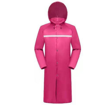 Men'S Raincoats  Waterproof Emergency Raincoat Poncho Men'S Long Hood Reflective Rain Jacket