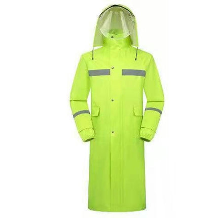 Men'S Raincoats  Waterproof Emergency Raincoat Poncho Men'S Long Hood Reflective Rain Jacket