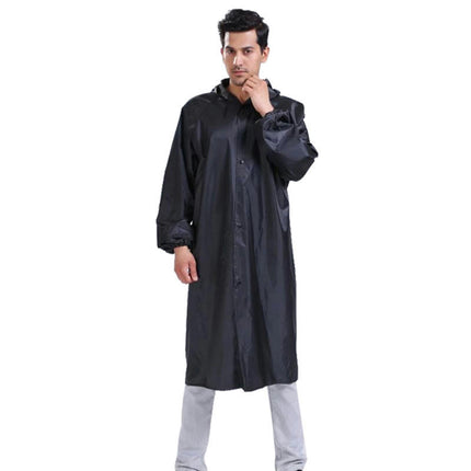 Men'S Raincoats  Waterproof Emergency Raincoat Poncho Men'S Long Hood Reflective Rain Jacket