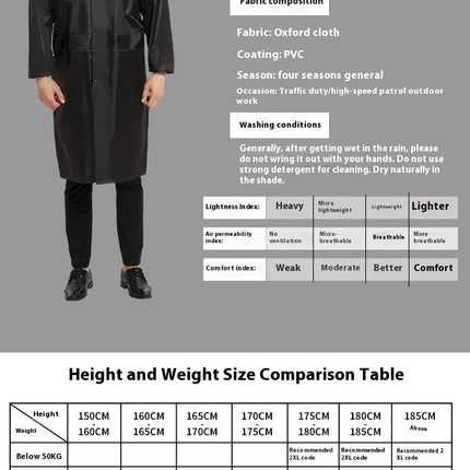 Men's Raincoats Lightweight Rain Jacket Reflective Rain Coat Outdoor Hiking Cycling Raincoat