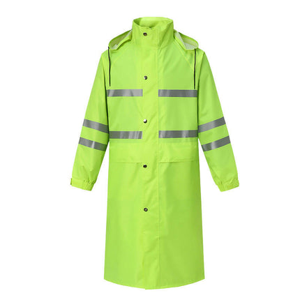 Men's Raincoats Lightweight Rain Jacket Reflective Rain Coat Outdoor Hiking Cycling Raincoat