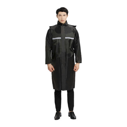 Men's Raincoats Lightweight Rain Jacket Reflective Rain Coat Outdoor Hiking Cycling Raincoat