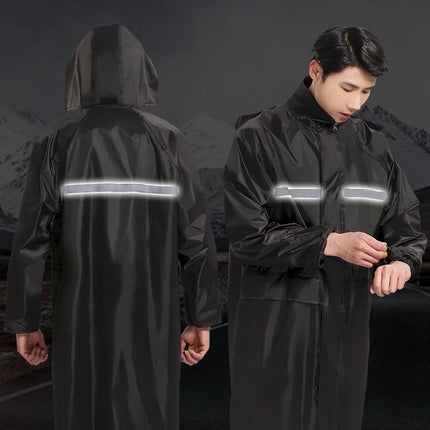 Men's Raincoats Lightweight Rain Jacket Reflective Rain Coat Outdoor Hiking Cycling Raincoat