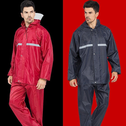 Reflective Raincoats Waterproof Rain Suits for Men Windproof Rain Jackets and Pants