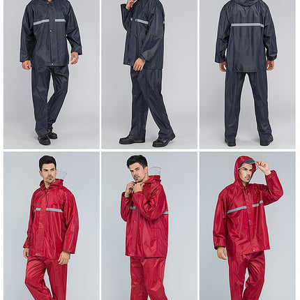 Reflective Raincoats Waterproof Rain Suits for Men Windproof Rain Jackets and Pants