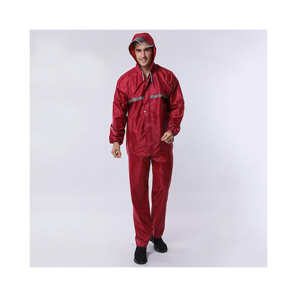 Reflective Raincoats Waterproof Rain Suits for Men Windproof Rain Jackets and Pants