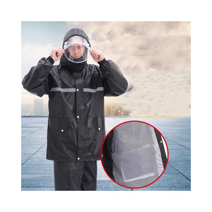 Men's Raincoats Waterproof and Windproof Outdoor Cycling Raincoat Raincoat and Rain Pants Set