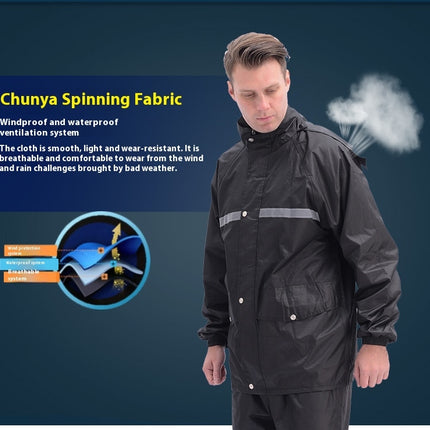 Rain Suit, Waterproof Raincoat Breathable Lightweight Raincoat and Rain Pants for Men