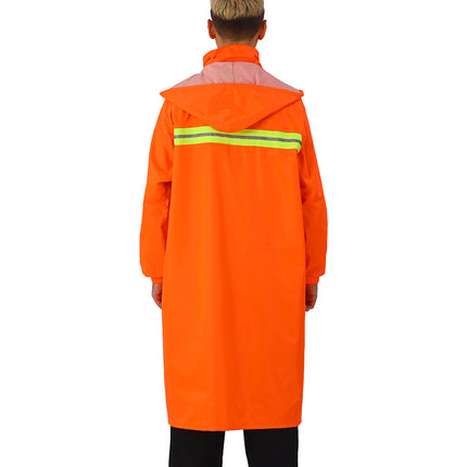 Long Hood Raincoat Safety Waterproof Rain Jacket Poncho for Men Women Outdoor Raincoats