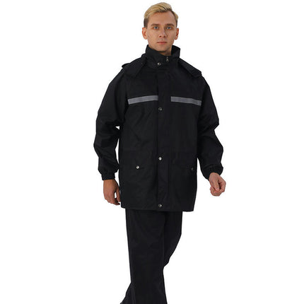 Reflective Raincoat Rain Suit for Men Women Lightweight Waterproof Raincoats Jackets and Pants-A