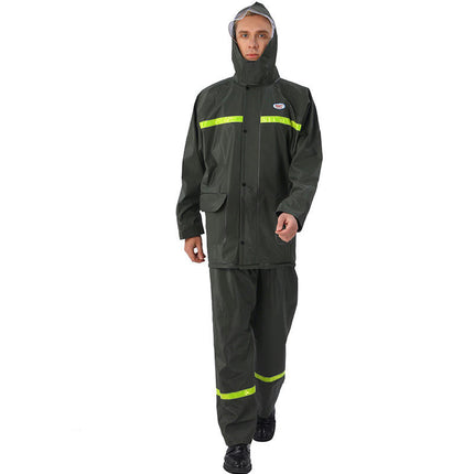 Men's Raincoats Raincoat and Rain Pants Suit Outdoor Reflective Waterproof Rain Jacket for Cycling