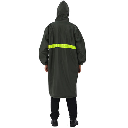 Men's Raincoats Long Raincoat poncho Outdoor Reflective Waterproof Rain Jacket for Cycling