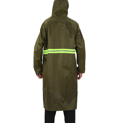 Men's Long Raincoat Hooded Rain Poncho Waterproof Poncho Lightweight Unisex Raincoat for Outdoor