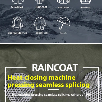 Rain Suits for Men Women Waterproof, Rain Coats Reflective Durable Rain Jacket Pants