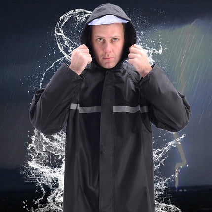 Rain Suit, Waterproof Raincoat Breathable Lightweight Reflective Raincoat And Rain Pants Set For Men