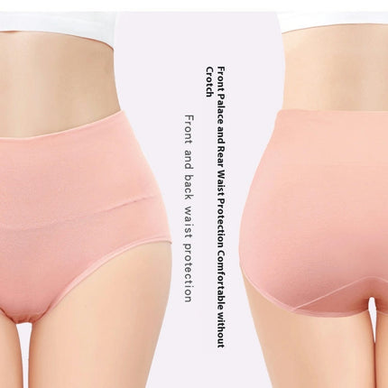 Womens Cotton High Waisted Soft Underwear Breathable Panties 5 Pack