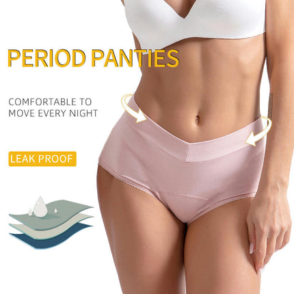 Womens Menstrual Period Panties Cotton Leak Proof Briefs 3 Pack