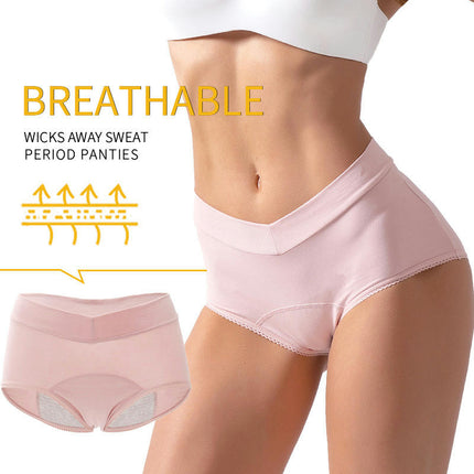 Womens Menstrual Period Panties Cotton Leak Proof Briefs 3 Pack