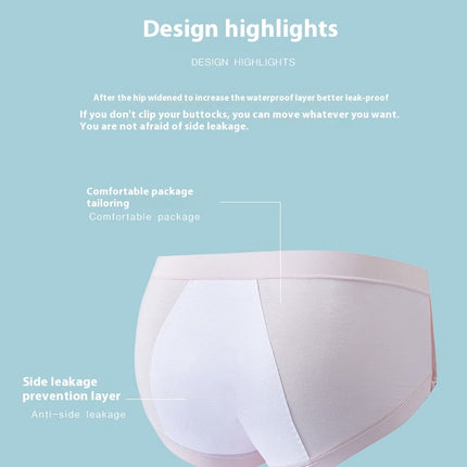 Period Underwear for Women Menstrual Panties Mid Waist Cotton Panties 3 Pack