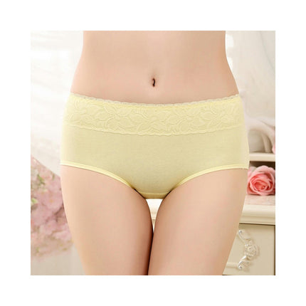 Women Menstrual Period Briefs Mid Waist Cotton Panties 3 Pack