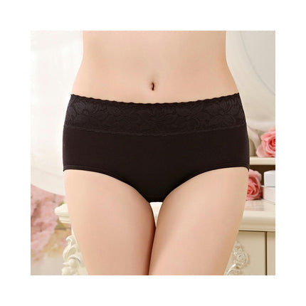 Women Menstrual Period Briefs Mid Waist Cotton Panties 3 Pack