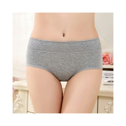 Women Menstrual Period Briefs Mid Waist Cotton Panties 3 Pack