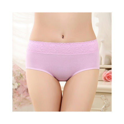 Women Menstrual Period Briefs Mid Waist Cotton Panties 3 Pack