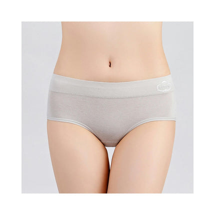 Women's Cotton Underwear Stretch Mid Waisted Briefs Ladies Panties 5 Pack