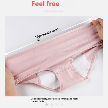 Women's Menstrual Period Briefs Soft Cotton Panties 3 Pack