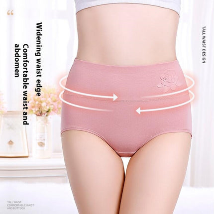 High Waisted Underwear for Women Stretch Cotton Briefs Panties 5 Pack