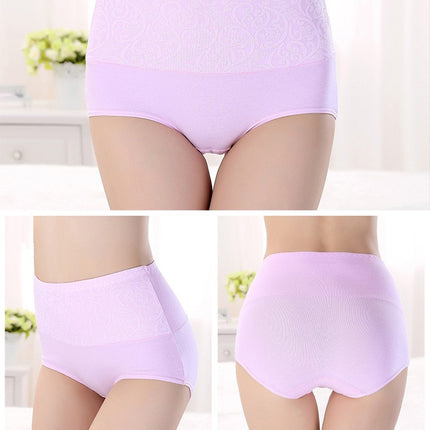 Women's Cotton Underwear Full Coverage High Waisted Stretch Briefs 5 Pack