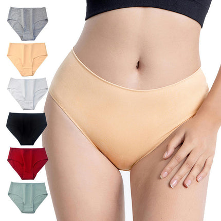 Women's Cotton Panties Seamless Full Coverage Soft Briefs 5 Pack