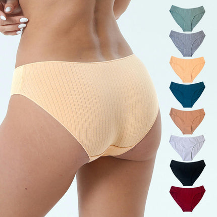 5 Pack Cotton Underwear for Women Hipster Panties Low Briefs Bikini Underwears