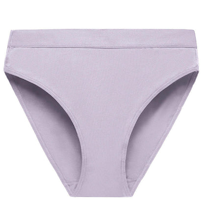 Women's High Waisted Cotton Underwear Soft Breathable Briefs  Panties 5 Pack