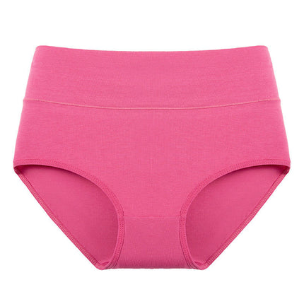 5 Pack Cotton High Waist Underwear for Women Full Coverage Soft Comfortable Briefs Panty