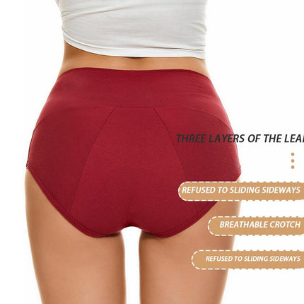 3 Pack Period Underwear for Women Menstrual Panties Cotton Panties Briefs