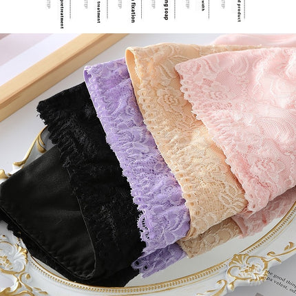 Women's Lace High Waist Bikini Panties Soft Stretch Briefs 3 Pack