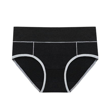 Women's Cotton High Waisted Panties Full Coverage Briefs 5 Pack