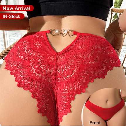 Women's Underwear Breathable Lace Sexy Underwear Panties Pack of 2