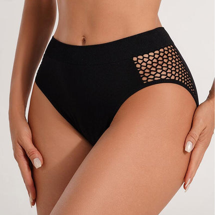 Women's High Waist Underwear Coverage Brief Panties Comfortable Pantie