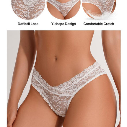 Women's Underwear Invisible Seamless Hipster Lace Underwear Panties