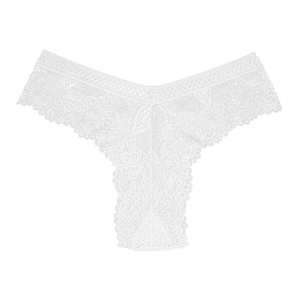 Thongs for Women - Stretchy Floral Lace Thong Underwear Panties