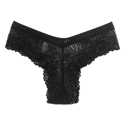 Thongs for Women - Stretchy Floral Lace Thong Underwear Panties