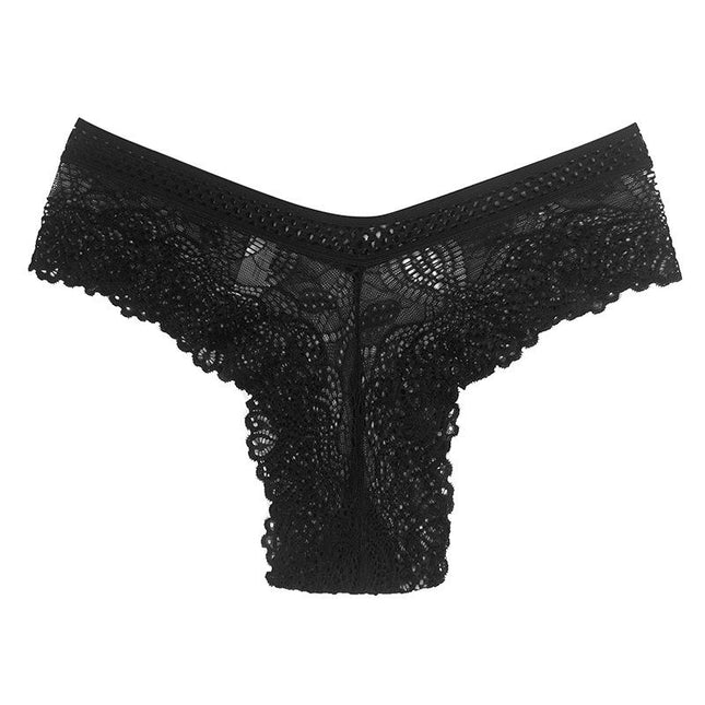 Thongs for Women - Stretchy Floral Lace Thong Underwear Panties