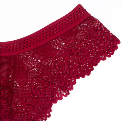 Thongs for Women - Stretchy Floral Lace Thong Underwear Panties