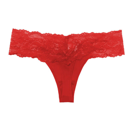 Women's Sexy Lace Thongs No Show Panties Bikini Underwear