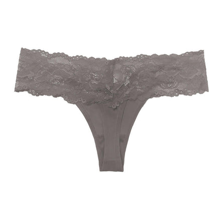 Women's Sexy Lace Thongs No Show Panties Bikini Underwear