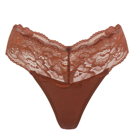 Women's Sexy Lace Thongs No Show Panties Bikini Underwear